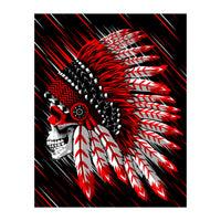 Skull indian chief (Print Only)