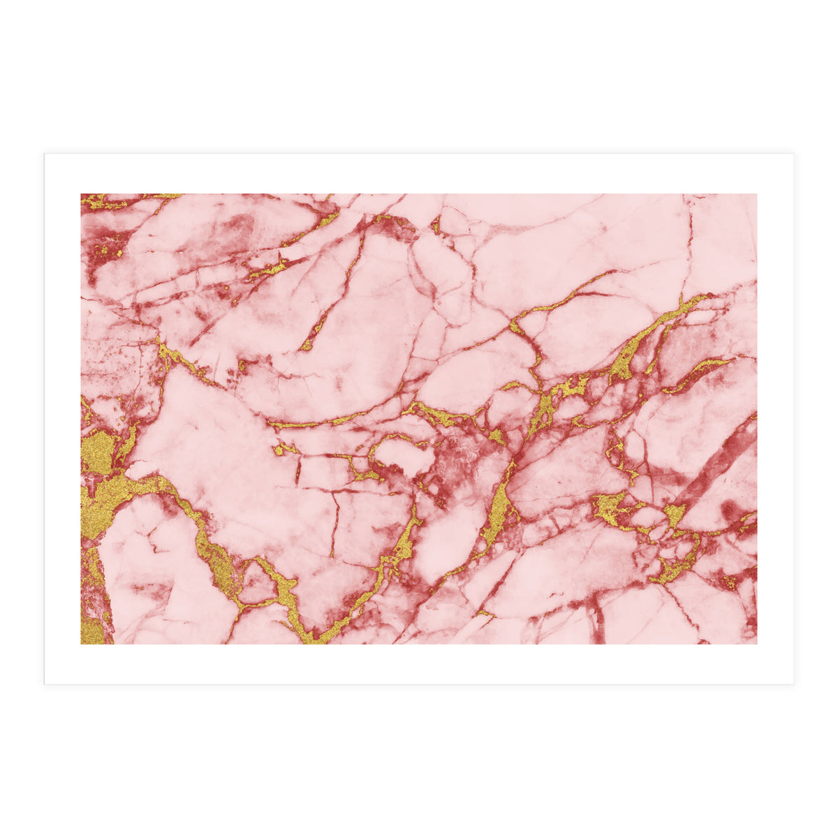 Blush Gold Marble II (Print Only)