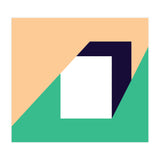 Geometric Shapes No. 61 - pink, green & dark blue (Print Only) thumbnail