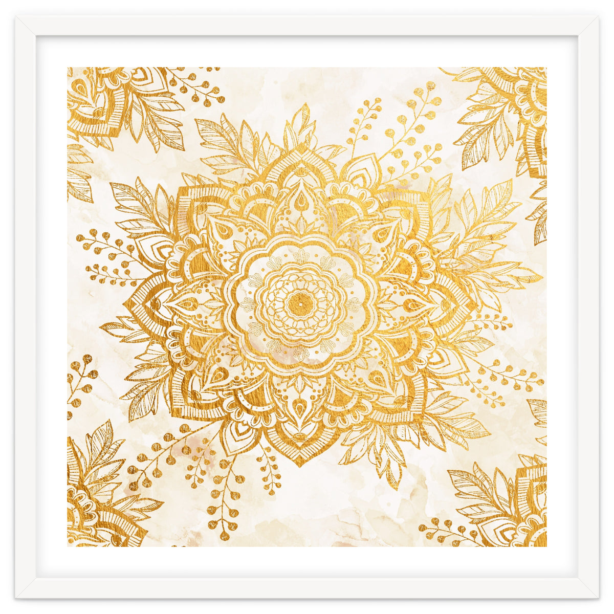 Queen Starring of Mandala-Gold Sunflower I