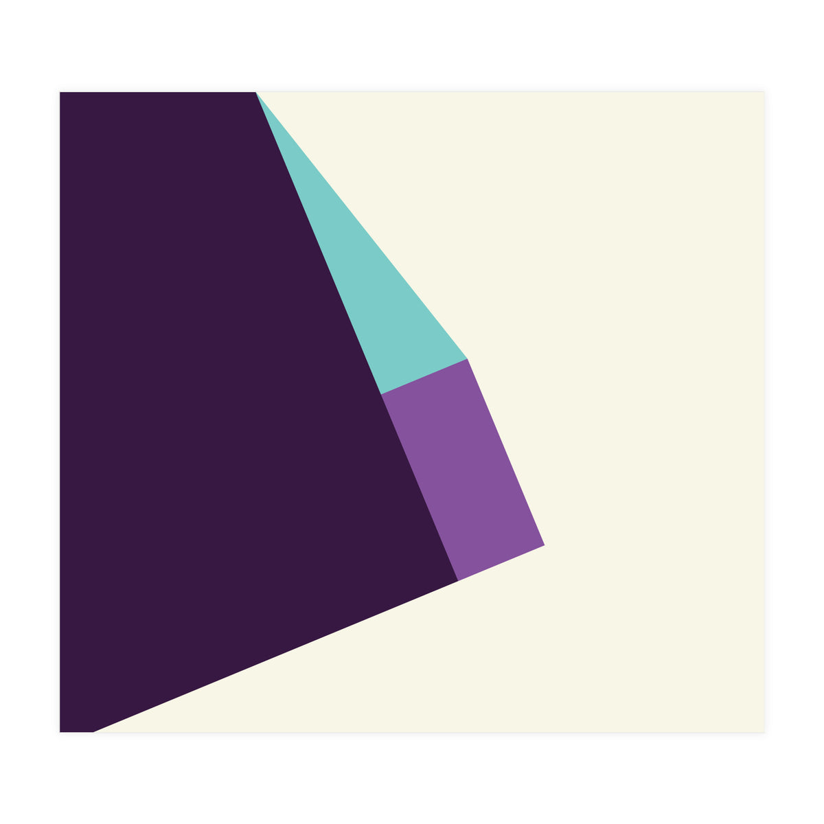 Geometric Shapes No. 42 -  lilac, blue & purple (Print Only)