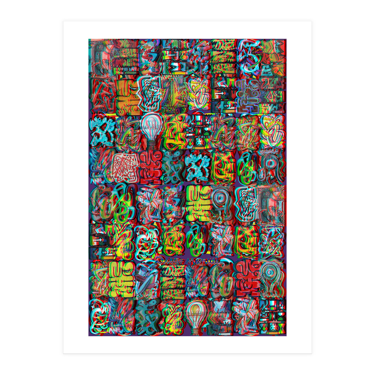 Formas 14 34 3d And Graffiti 3 (Print Only)