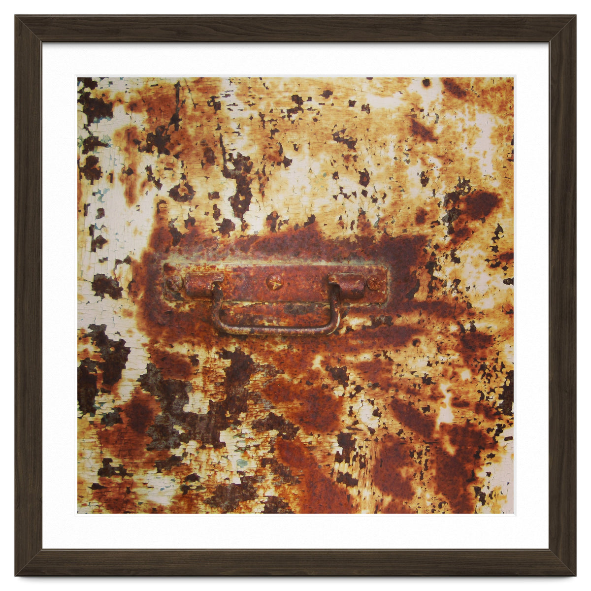 Rusty metal door