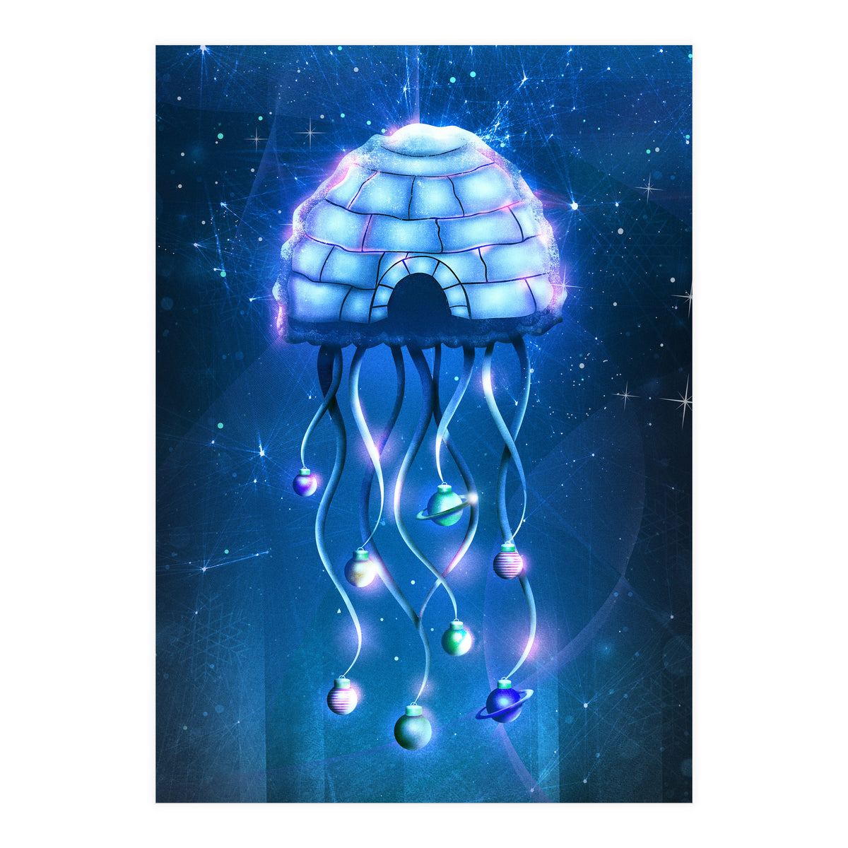 Christmas Jellyfish (Print Only)