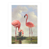 Fishing With Flamingos (Print Only) thumbnail