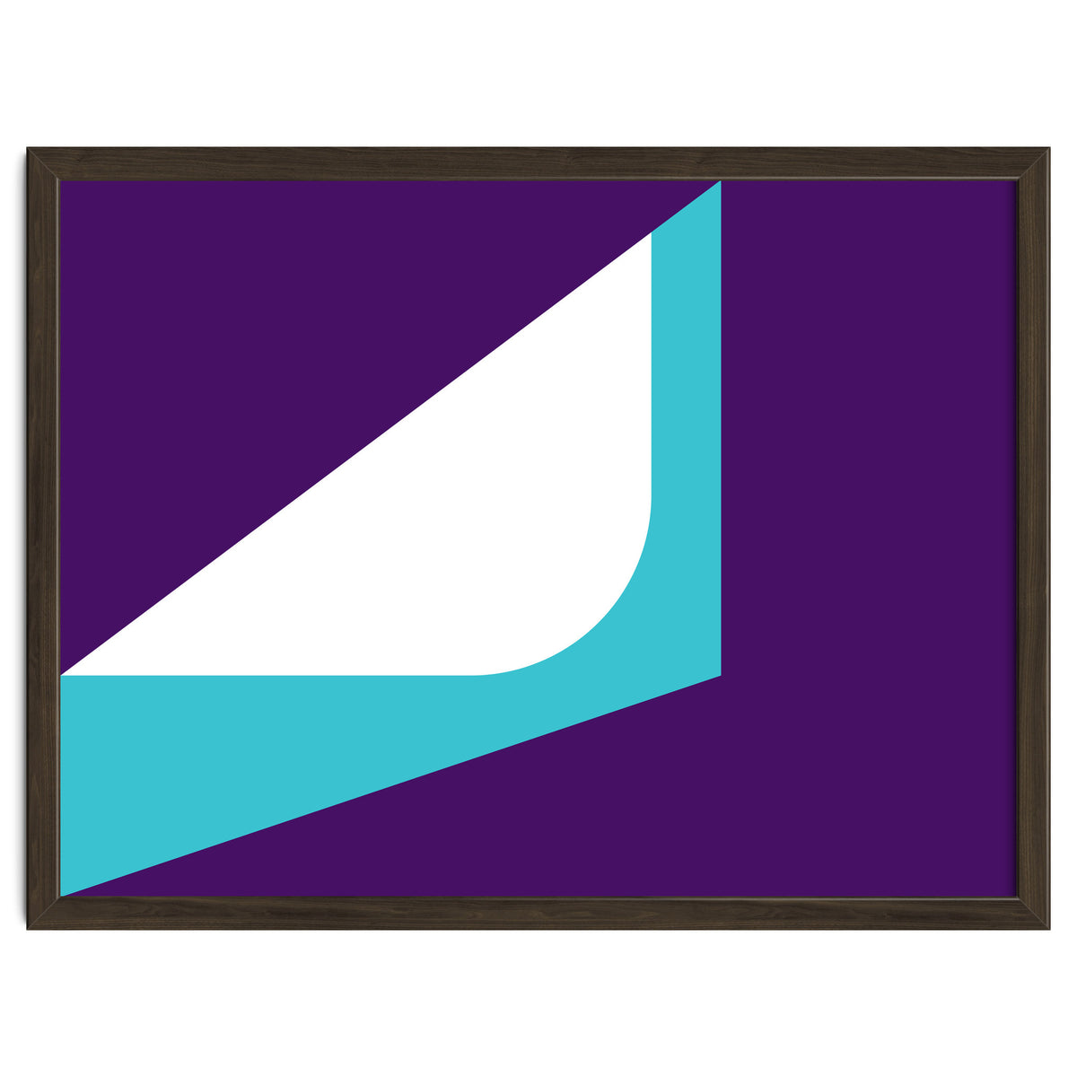 Geometric Shapes No. 22 - teal & purple