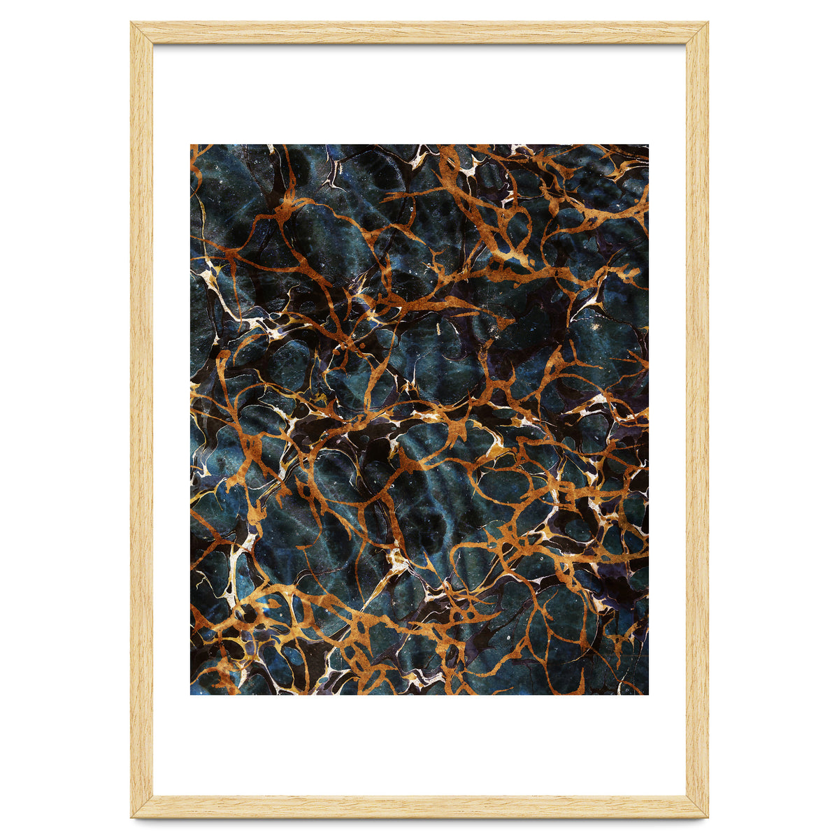Ocean & Gold Marble