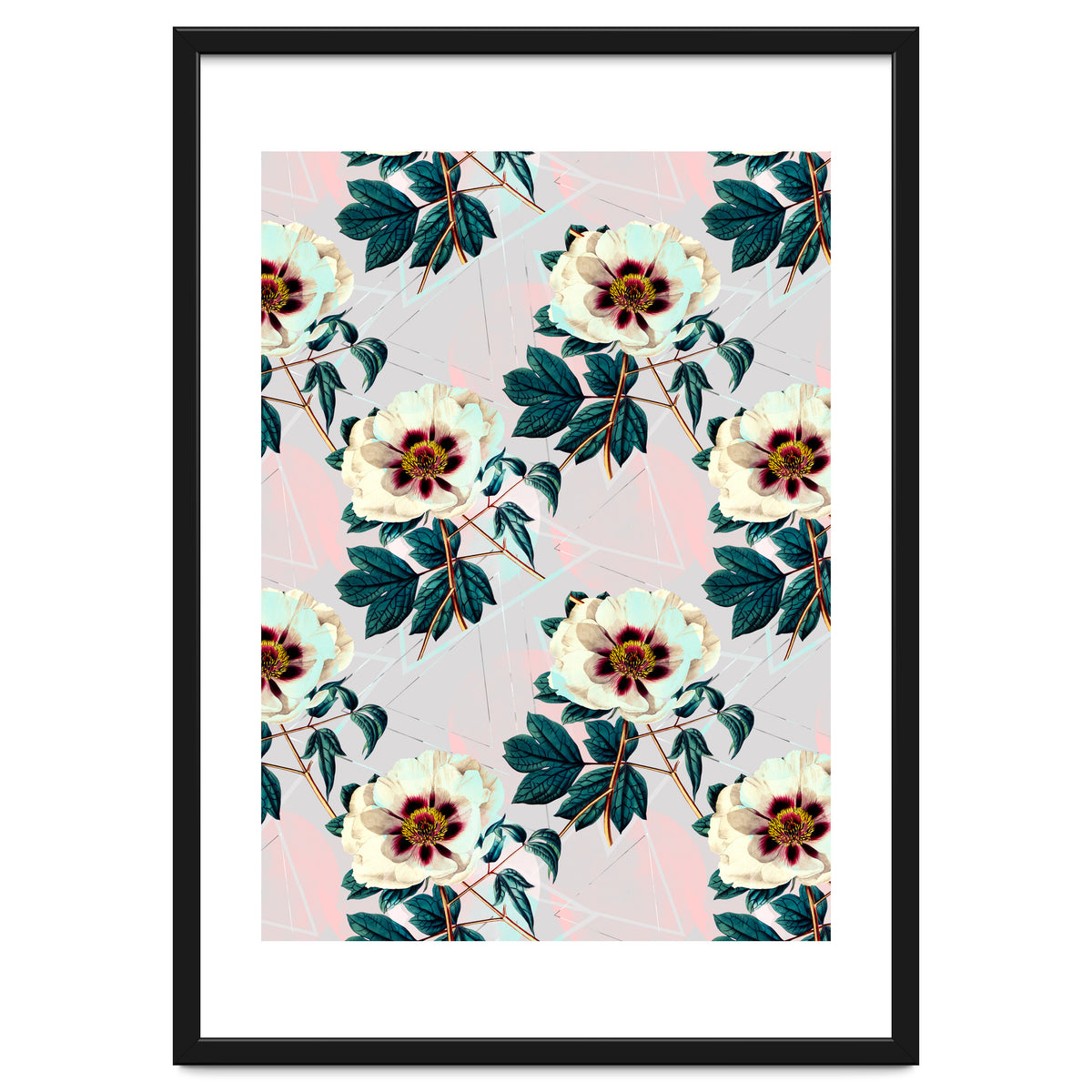 Flowery blooming with geometric