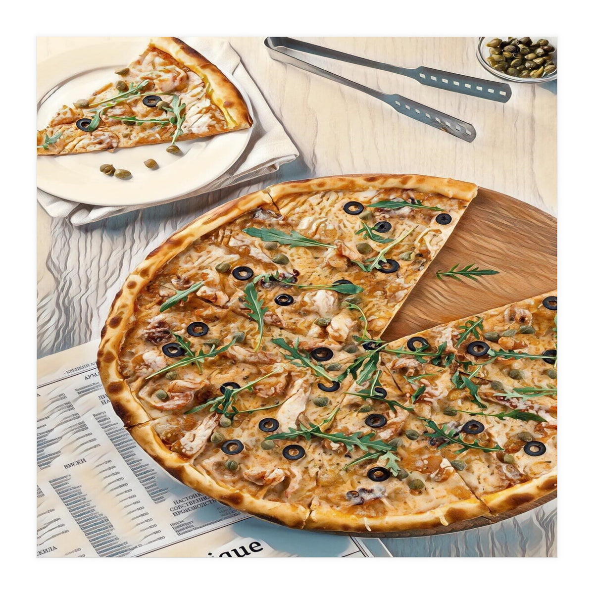 A Pizza A Day Takes The Sadness Away (Print Only)