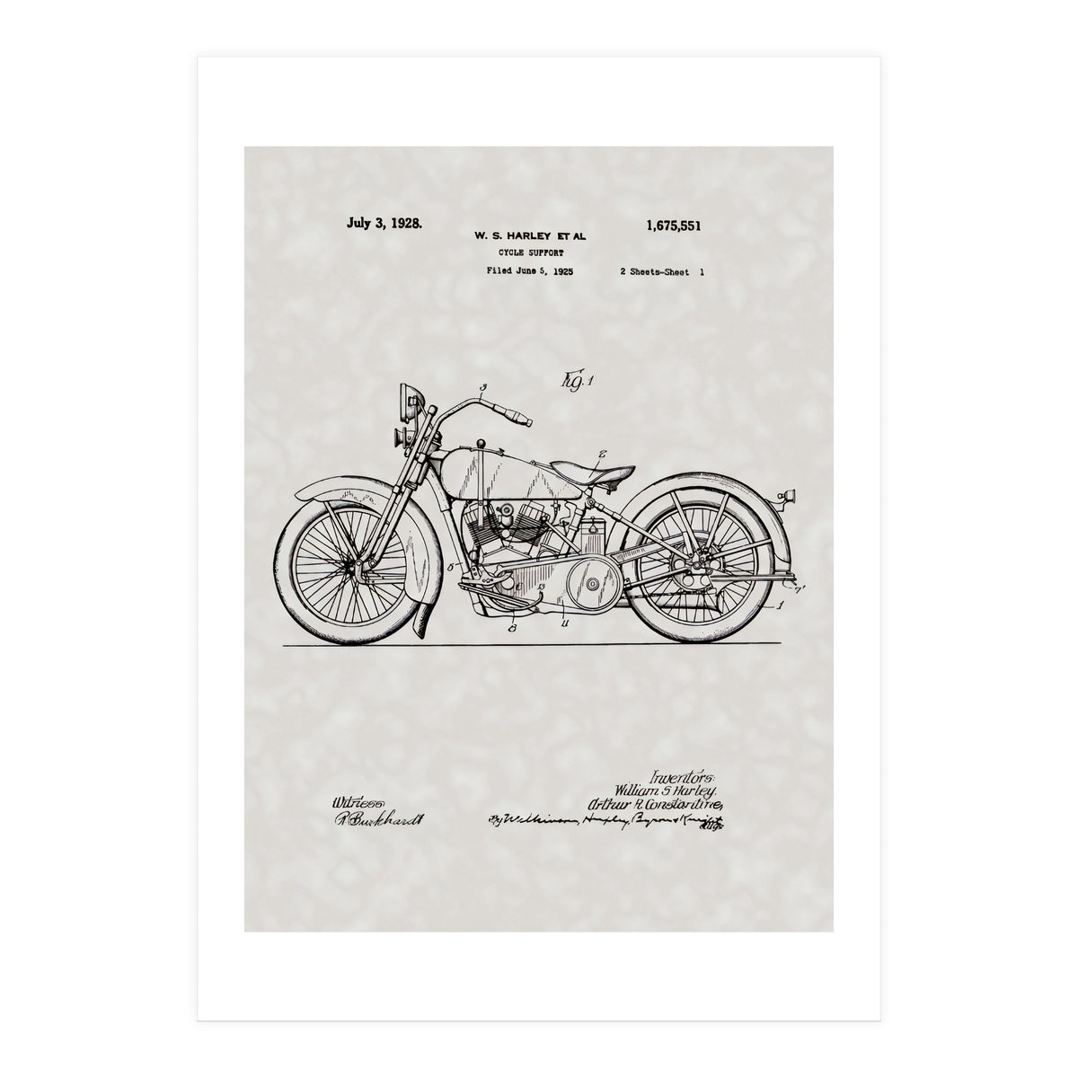 Harley Patent (Print Only)