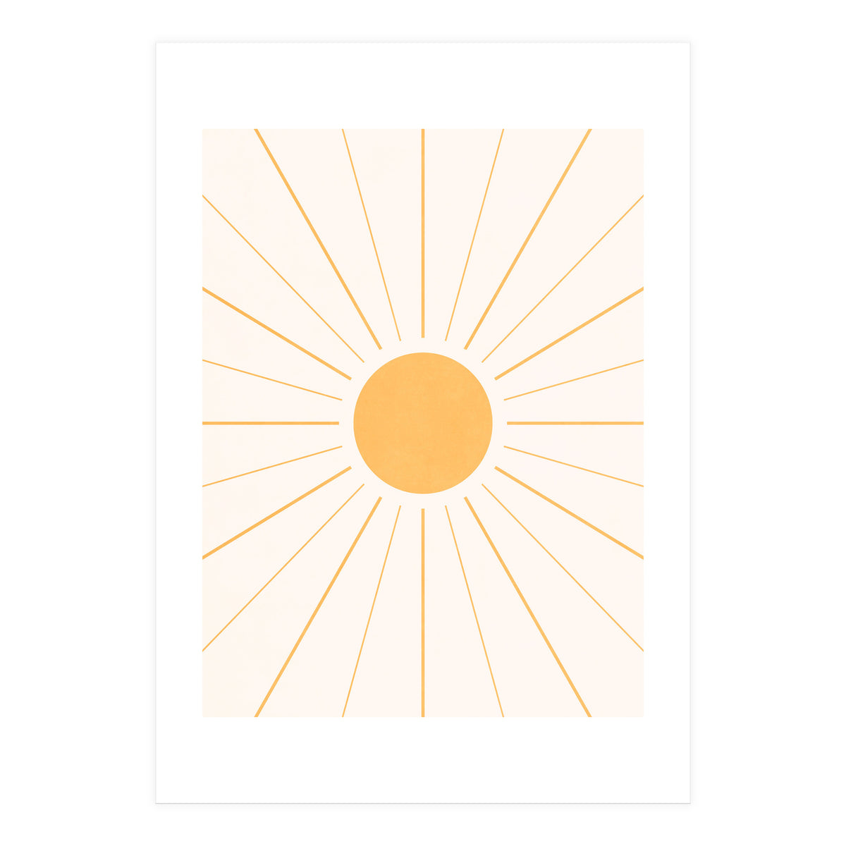 SUN IN LINE - GOLD (Print Only)