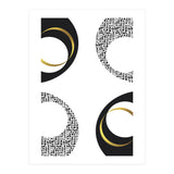 Black & White Abstract No. 7 | gold (Print Only) thumbnail