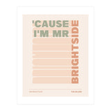The Killers - Mr Brightside (Print Only) thumbnail