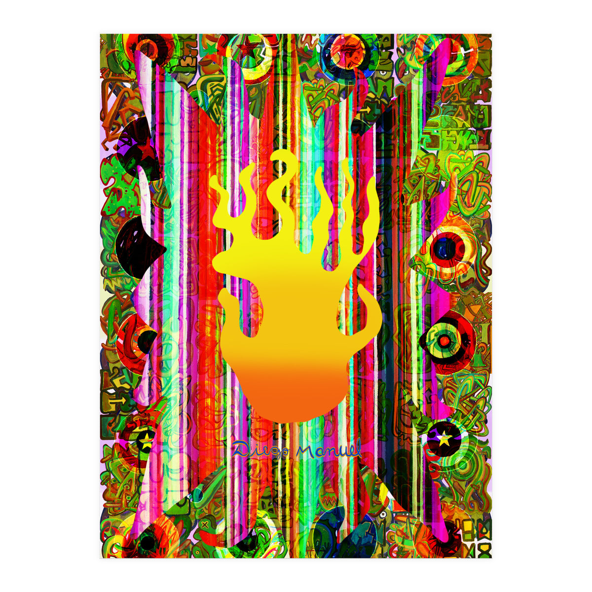 Fuego Y Graffiti 16 (Print Only)