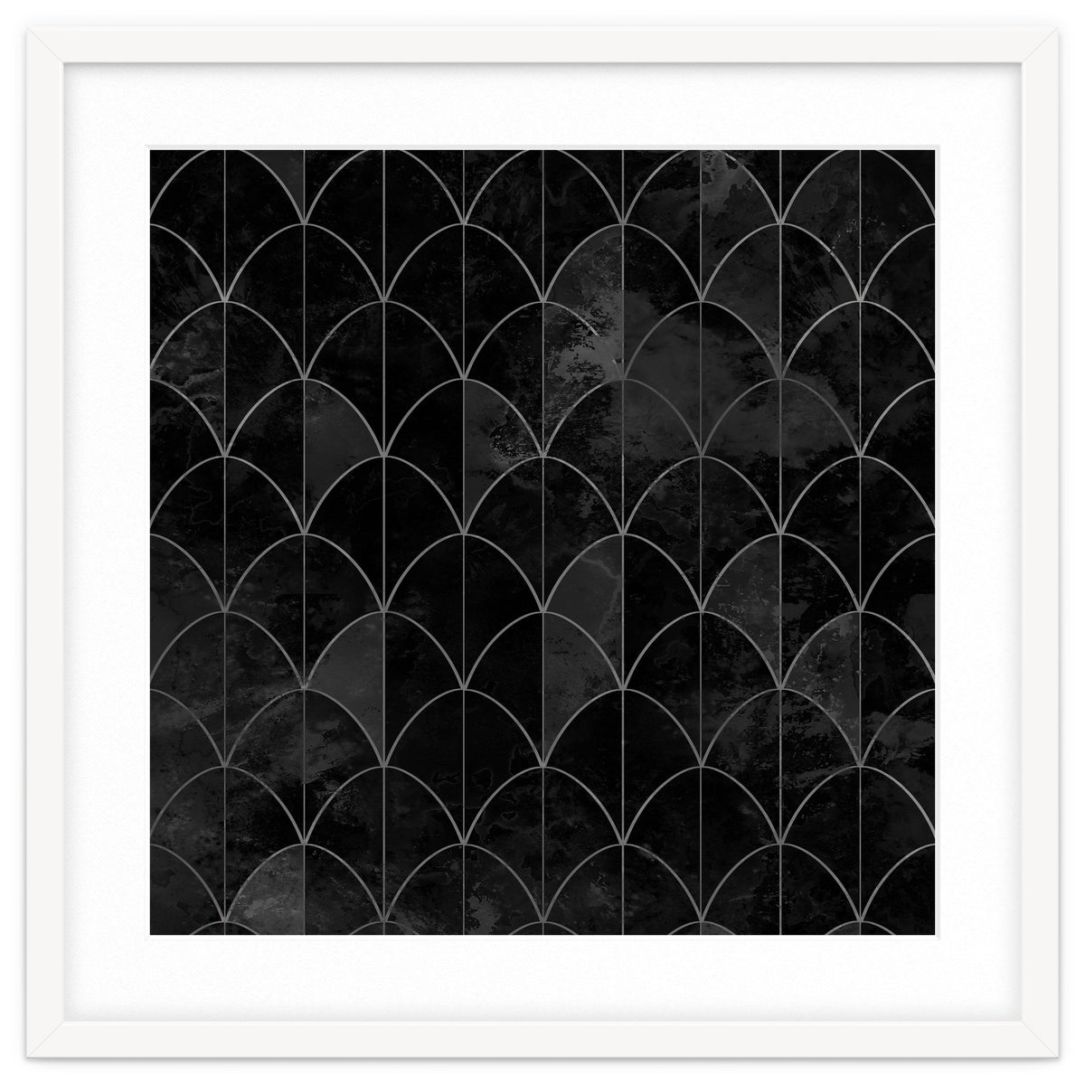 Mermaid scales. Black and white