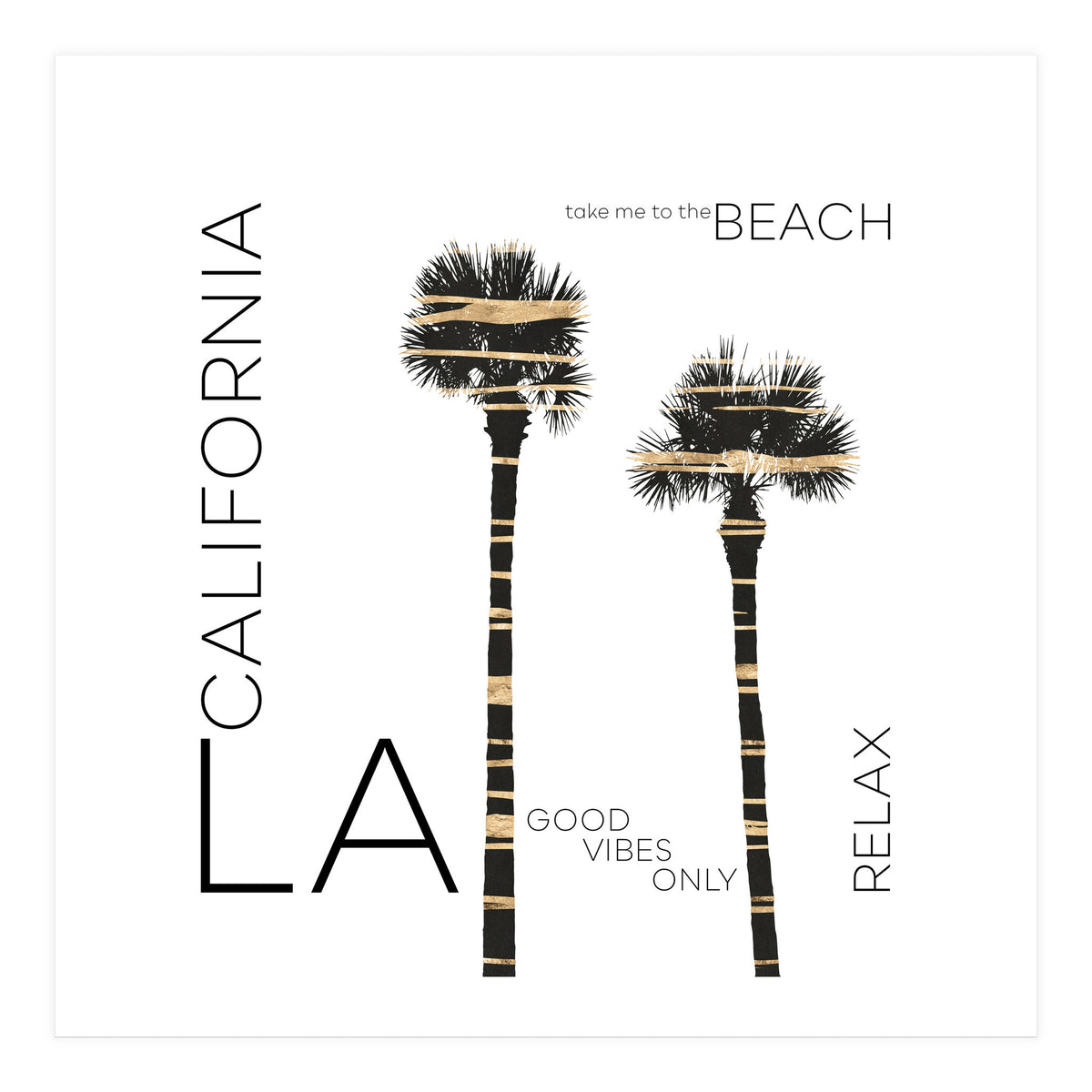 Urban Art LA Palm Trees (Print Only)