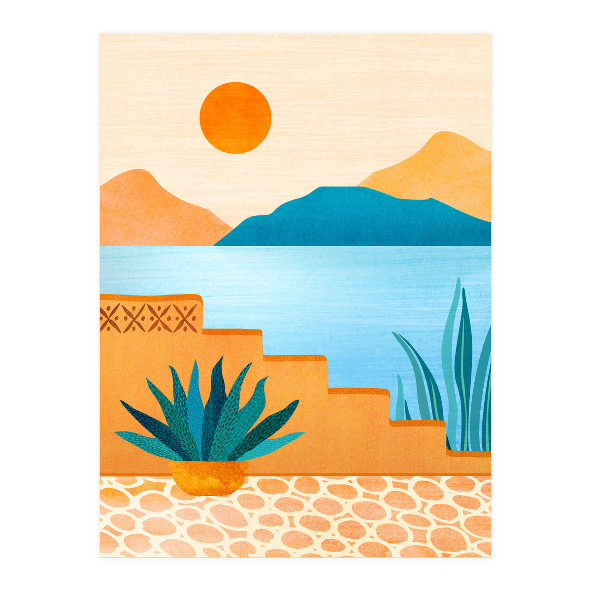 Baja Landscape Illustration (Print Only)