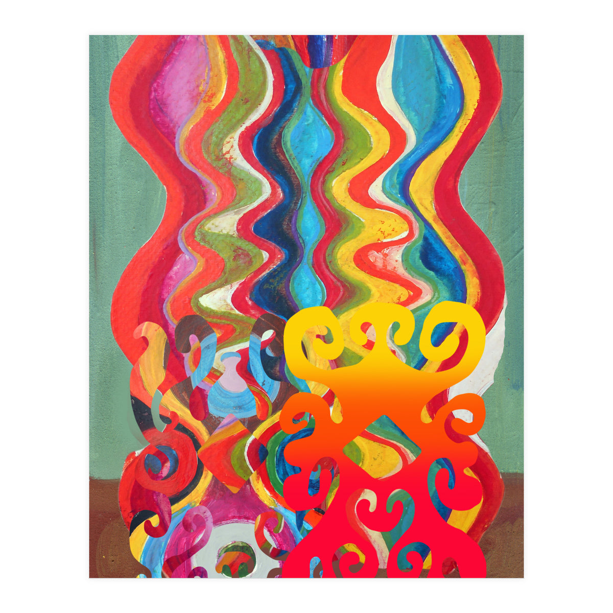 Pop Abstract Asimetrico A7 (Print Only)