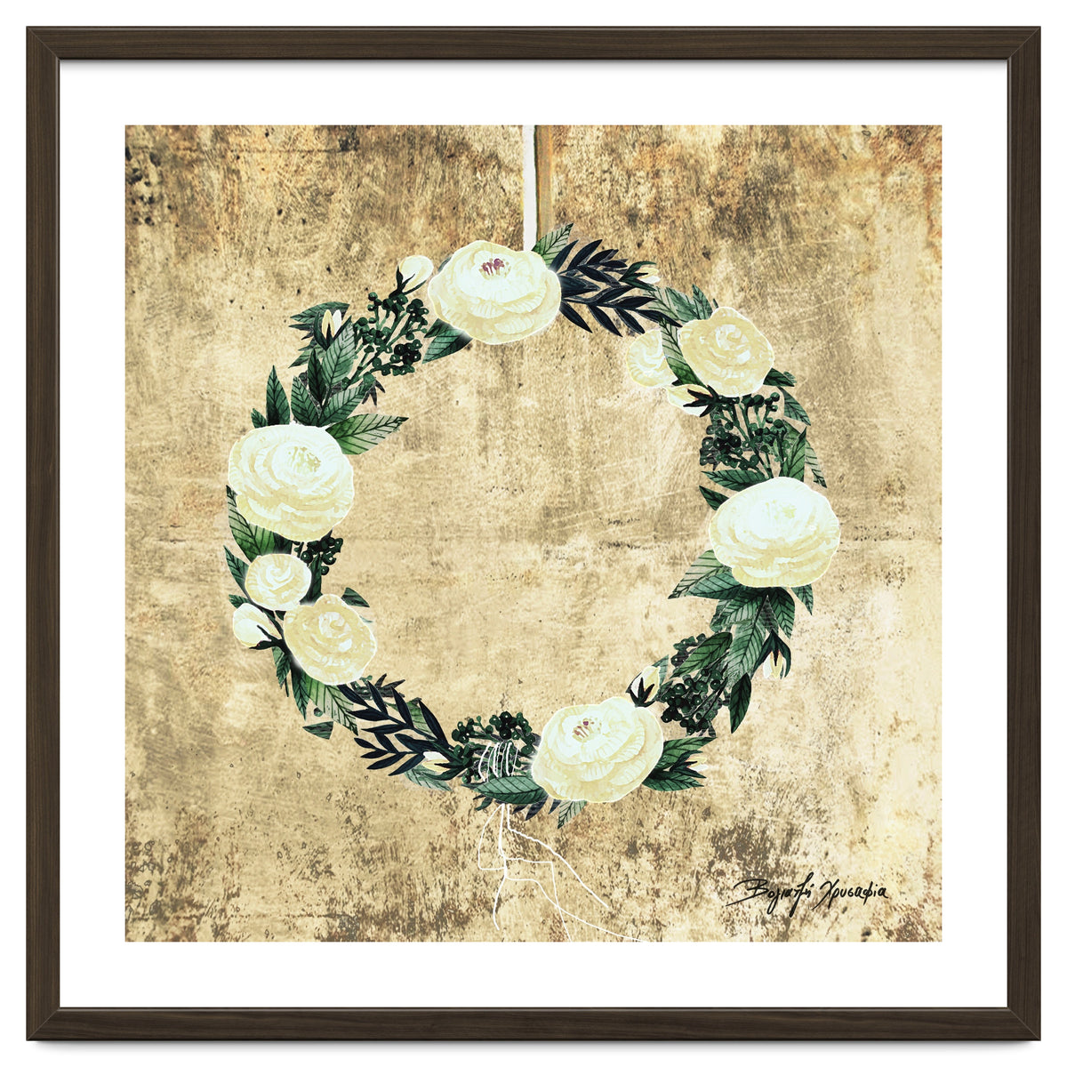 Wreath #White Flowers #Royal collection