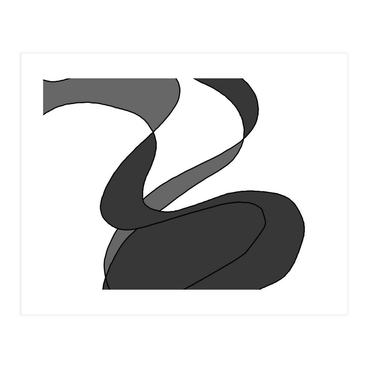 Grey Waves 7 (Print Only)