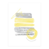 Watercolor Shapes No. 1 | Illuminating Yellow & Ultimate Grey (Print Only) thumbnail