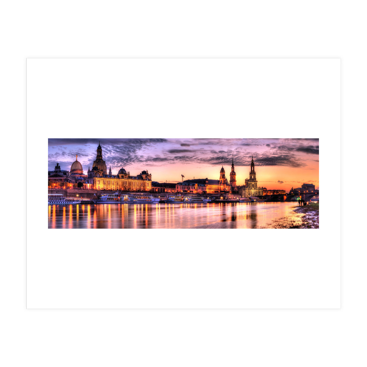 Old City Sunset Dresden (Print Only)