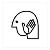 Head Hand_White (Print Only) thumbnail