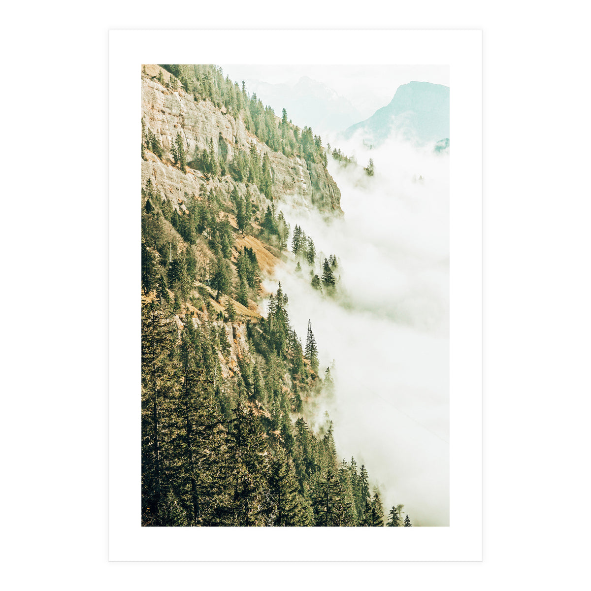 Hills And Fog (Print Only)