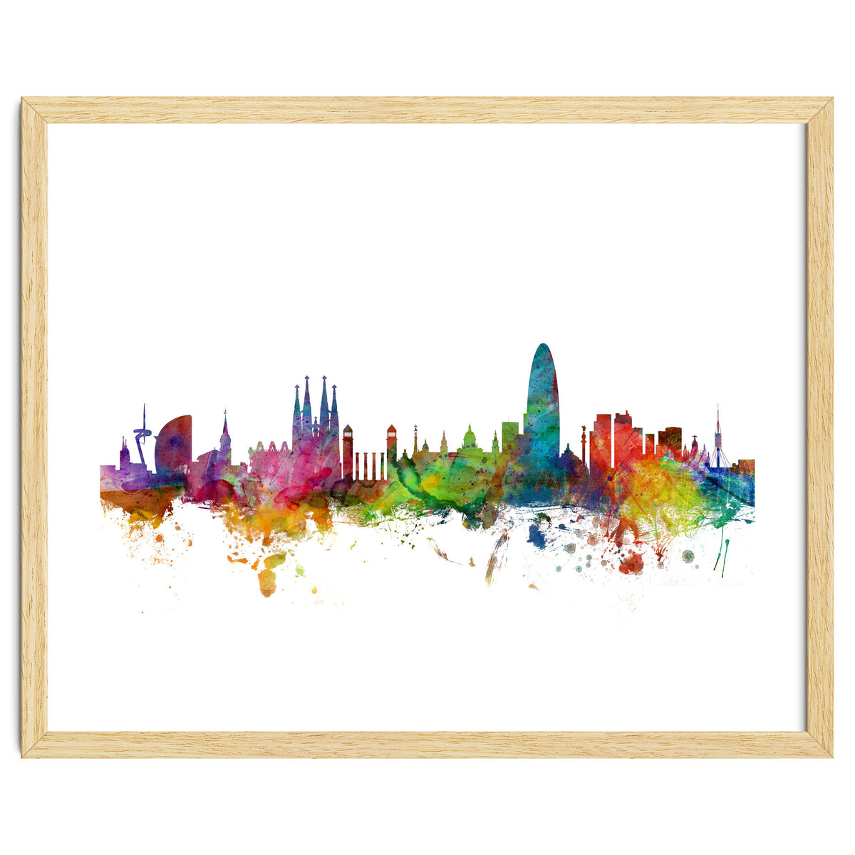 Barcelona Spain Skyline