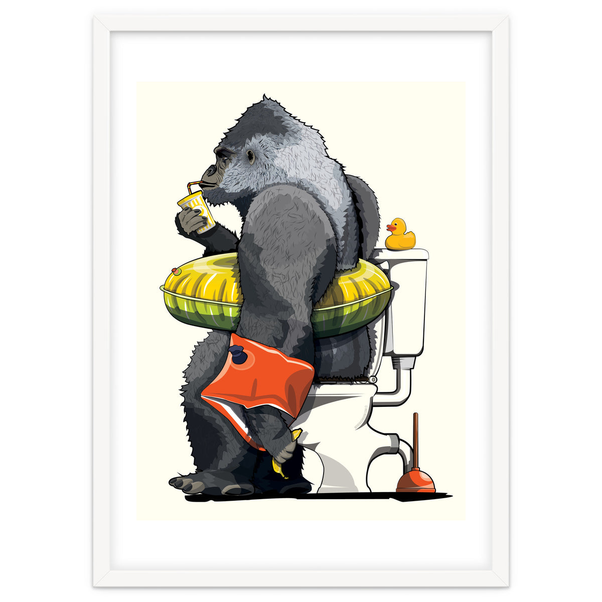 Gorilla on the Toilet, Funny Bathroom Humour