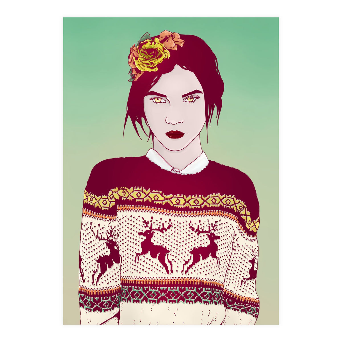 Sweater Weather Lady (Print Only)