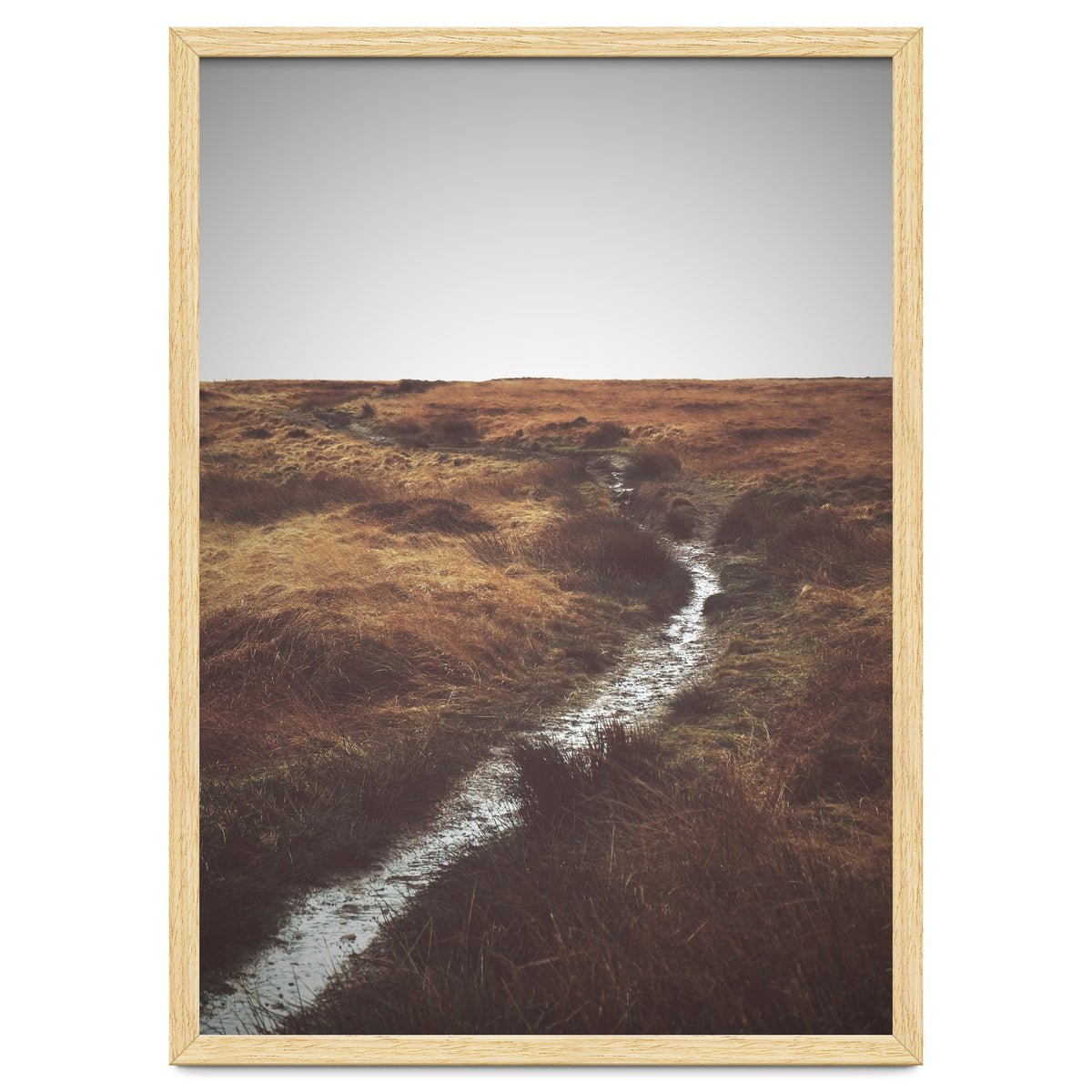 Bleak winter landscape of Saddleworth Moor