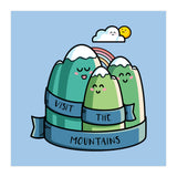 Kawaii Cute Visit the mountains (Print Only) thumbnail
