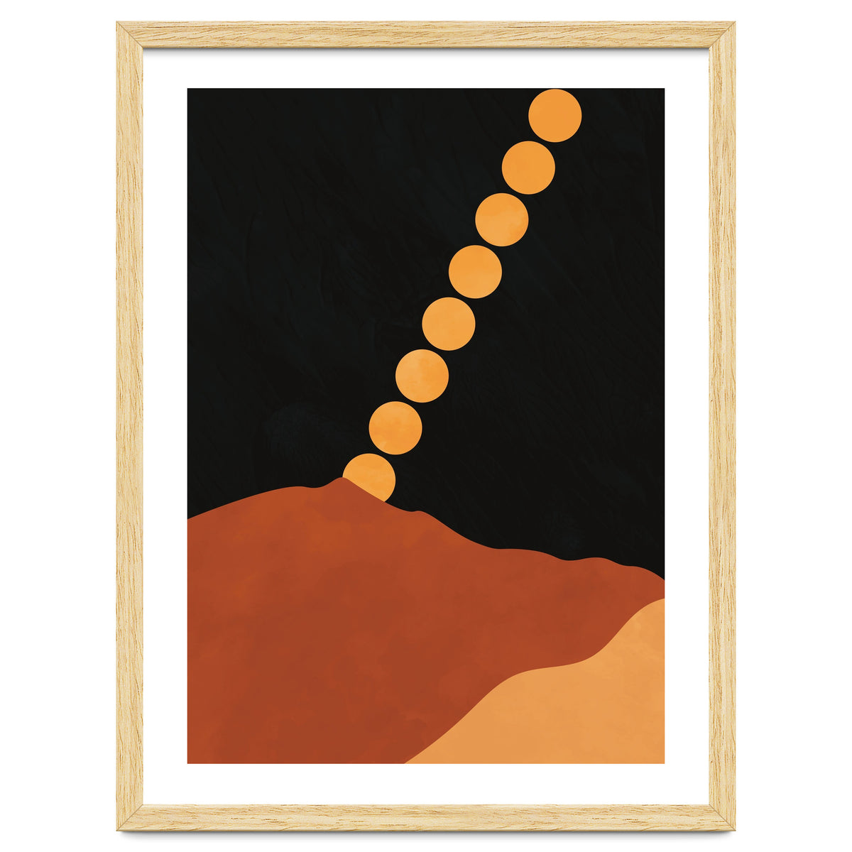 Mountain Hills Moon Earth Tones