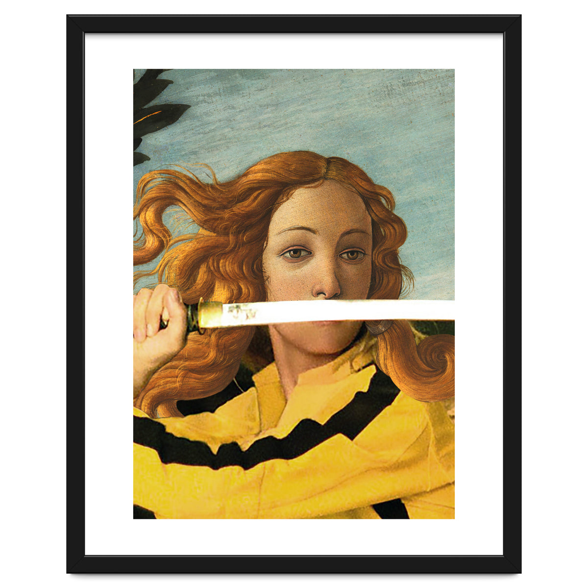 Venus of Sandro Botticelli and Beatrix Kiddo from Kill Bill