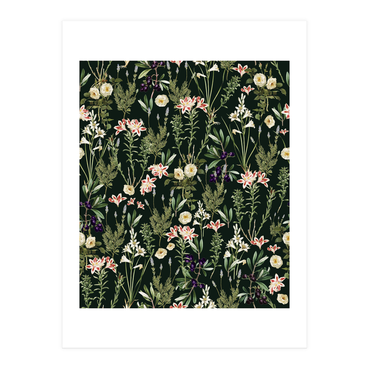 Dark Botanical Garden (Print Only)