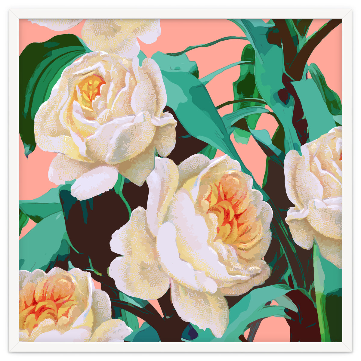 Tropical & White Blossom