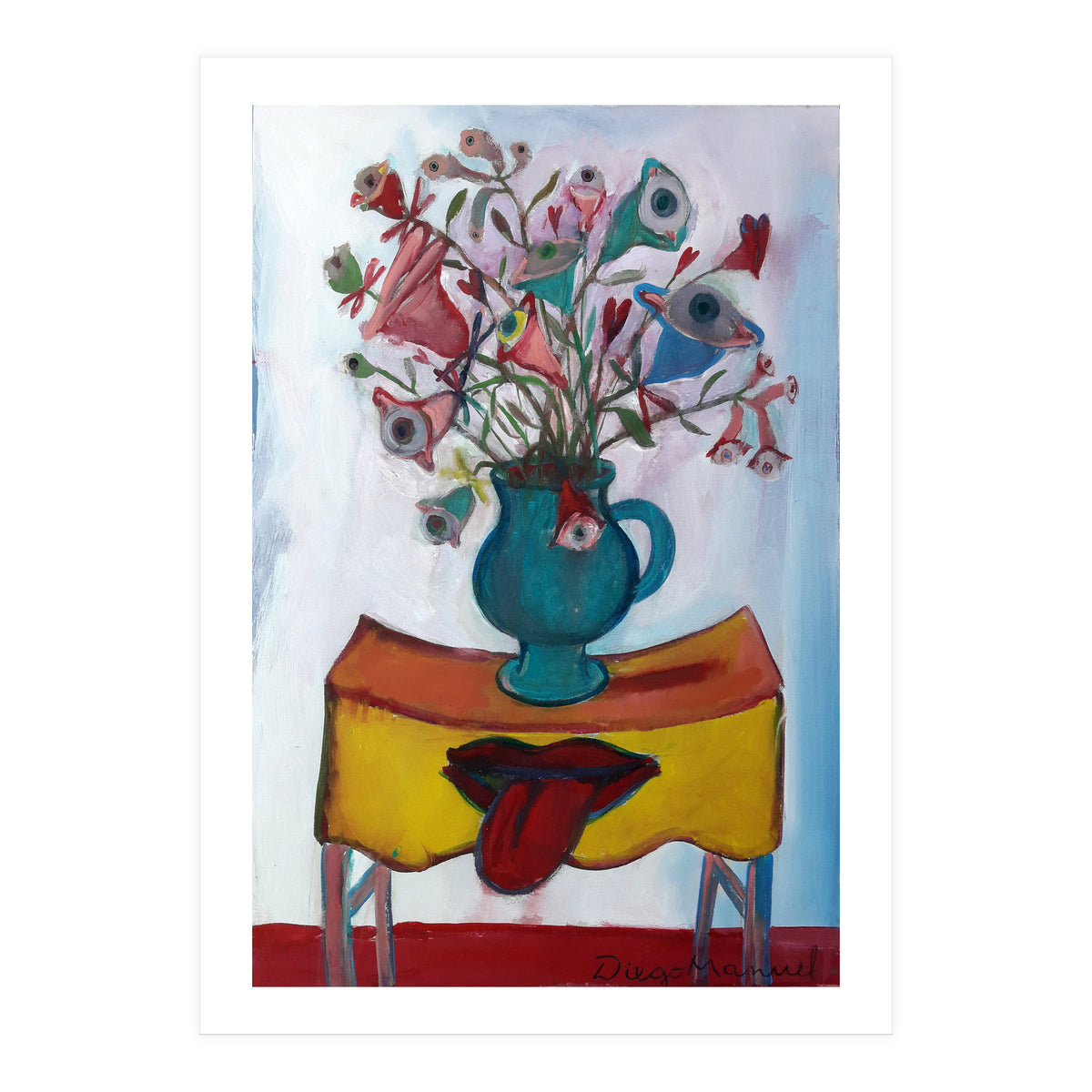 Flores Ojos Bocas 2 (Print Only)