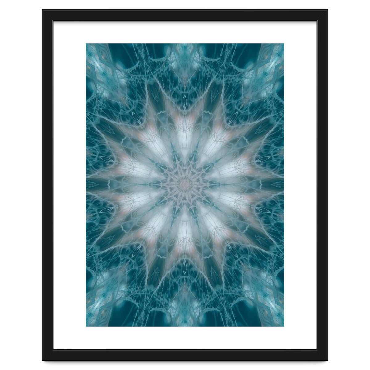 Mandala - Green, White, Rose