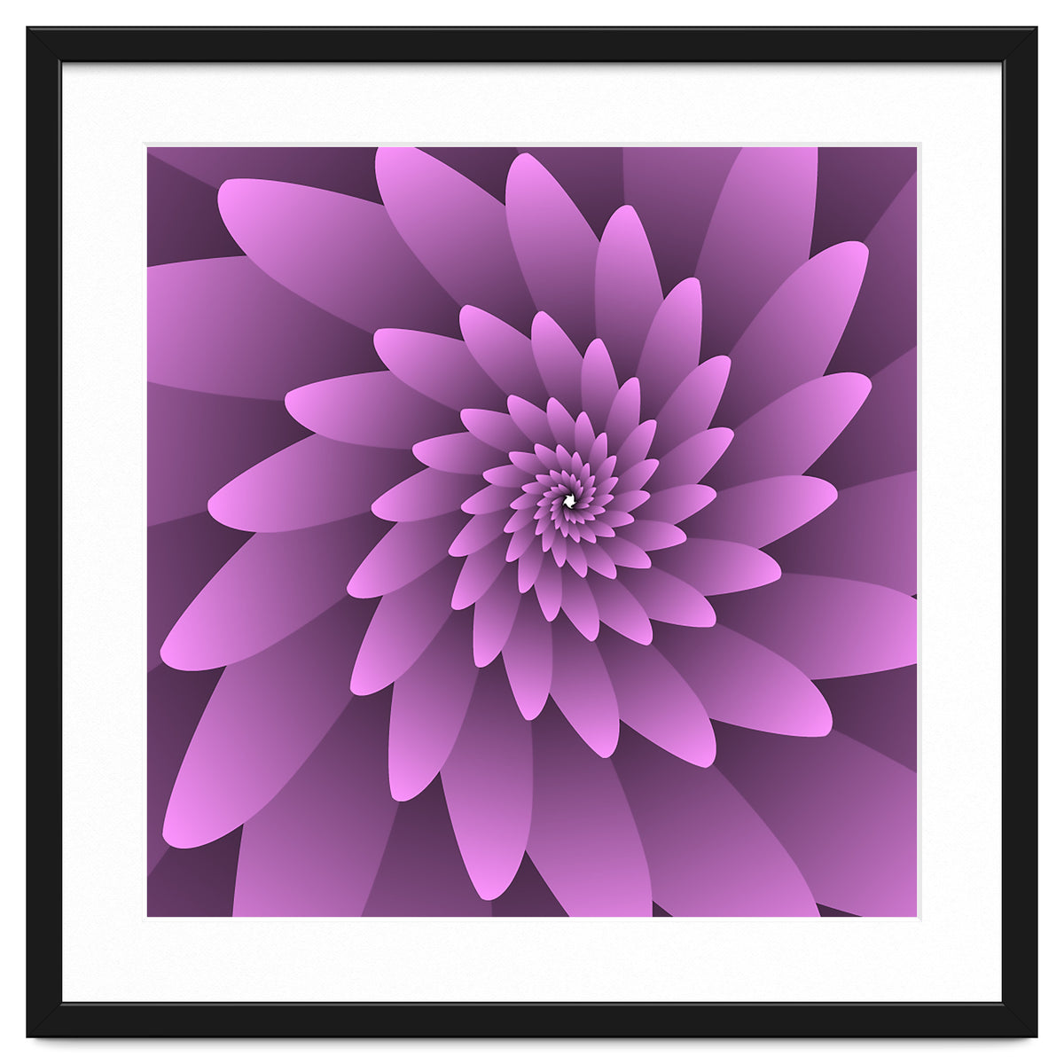 3 D Floral Modern Pink Art