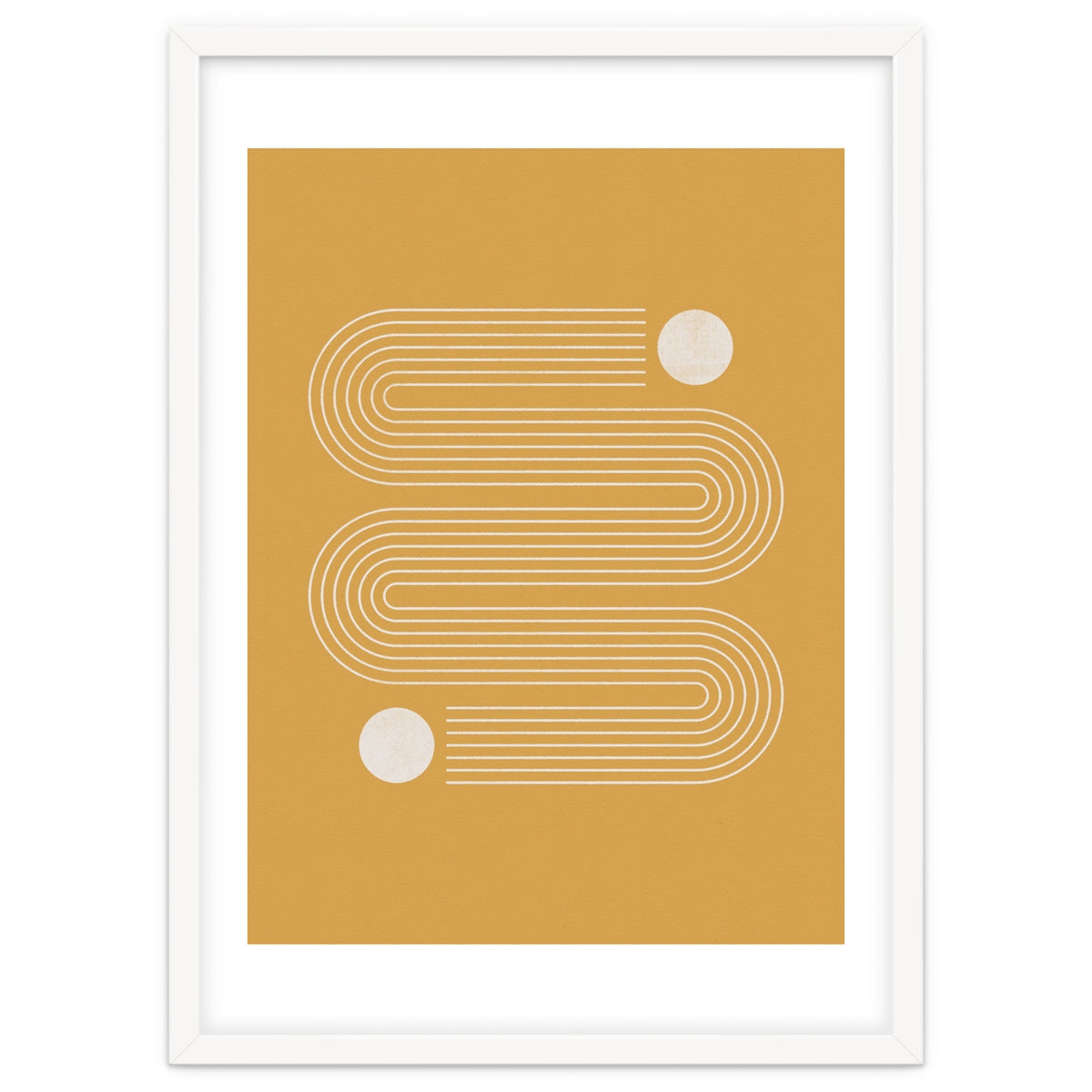 Mid-Century Modern No.20 - Woodblock Print