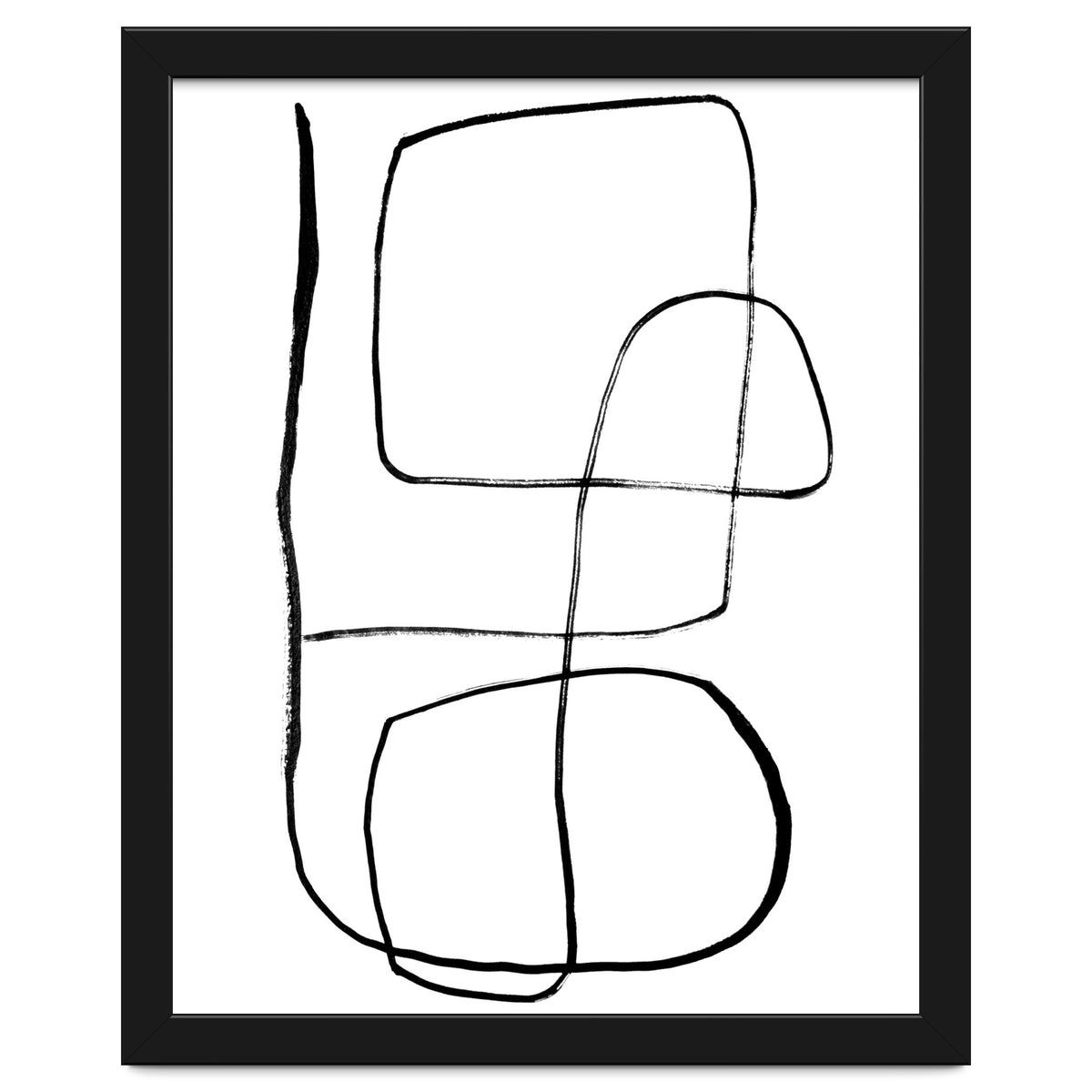 Mid-Century Line Art Print #3