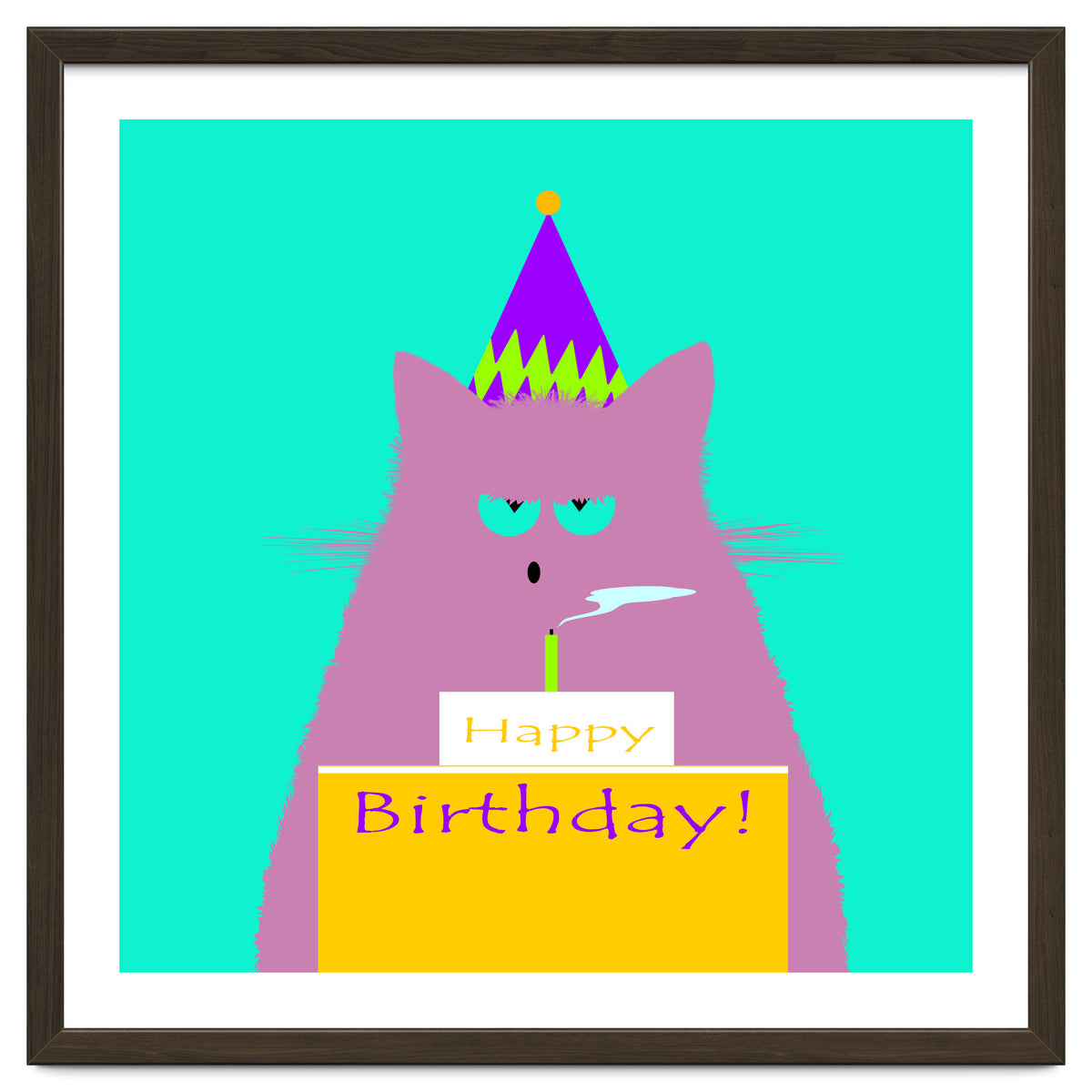 Birthday Lilac Cat