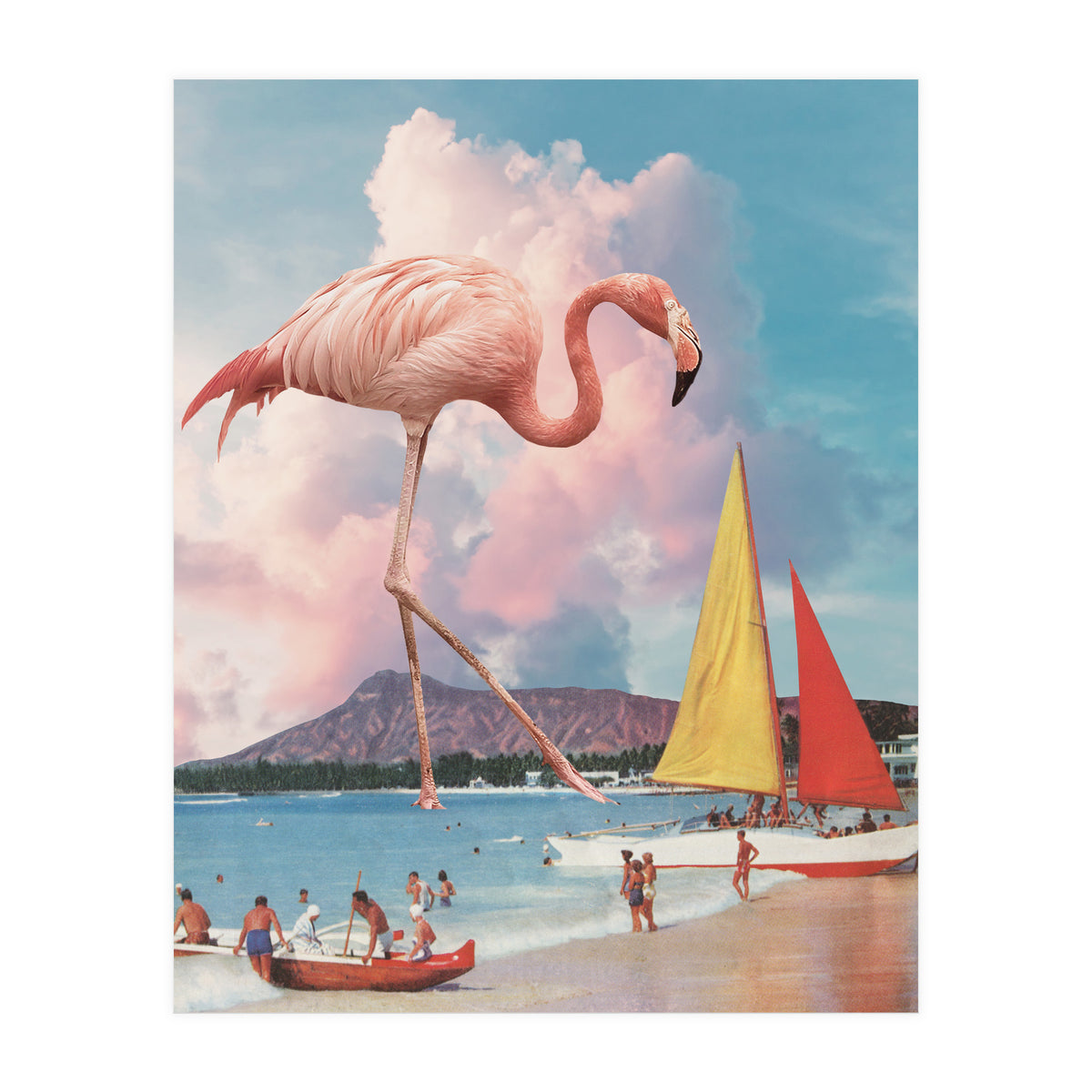 Flamingo Playground (Print Only)
