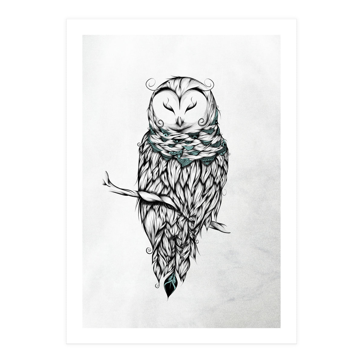 Poetic Snow Owl (Print Only)