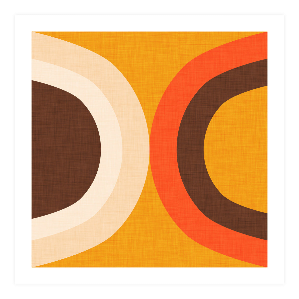 Classic Mid Mod Dot Yellow  (Print Only)