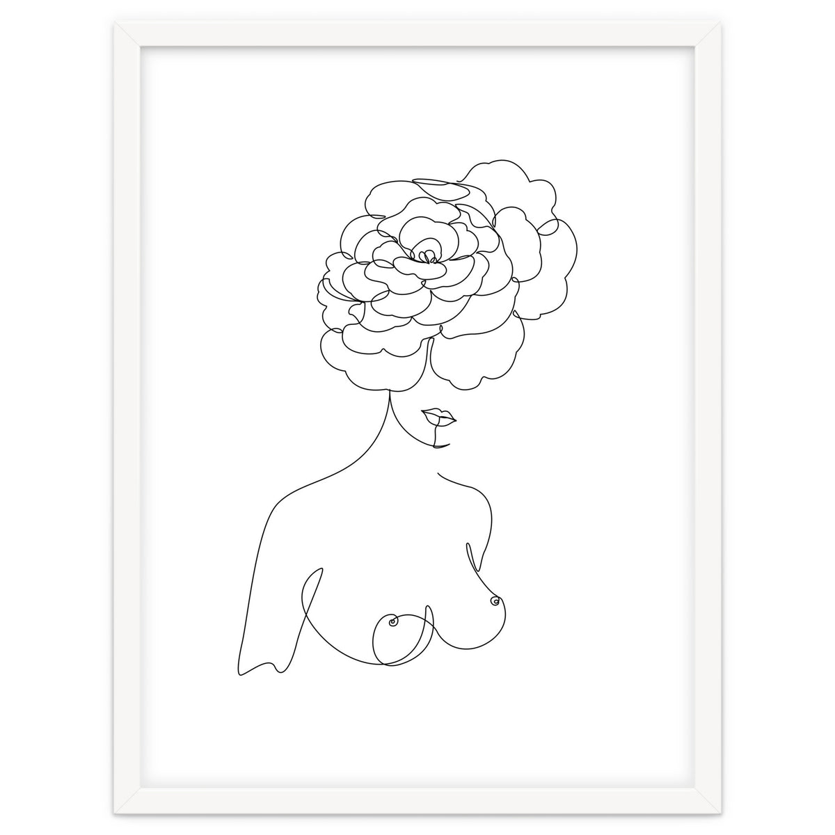 female flower line-b