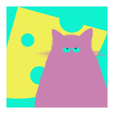 Big Cheese Lilac Cat  (Print Only) thumbnail