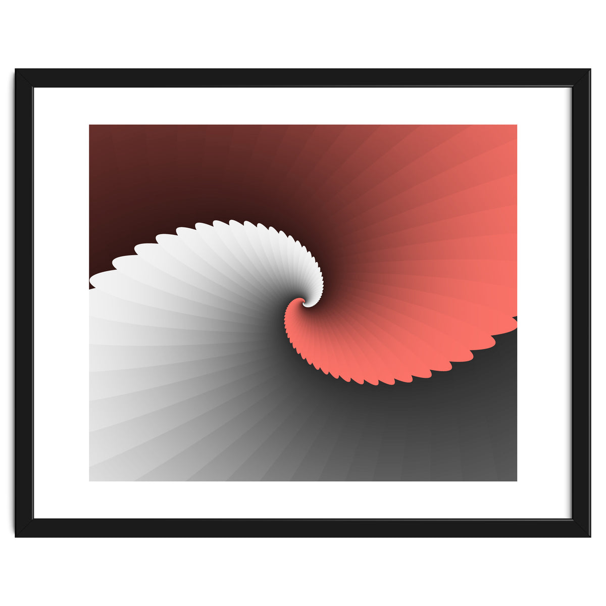 Living Coral Spiral Wings