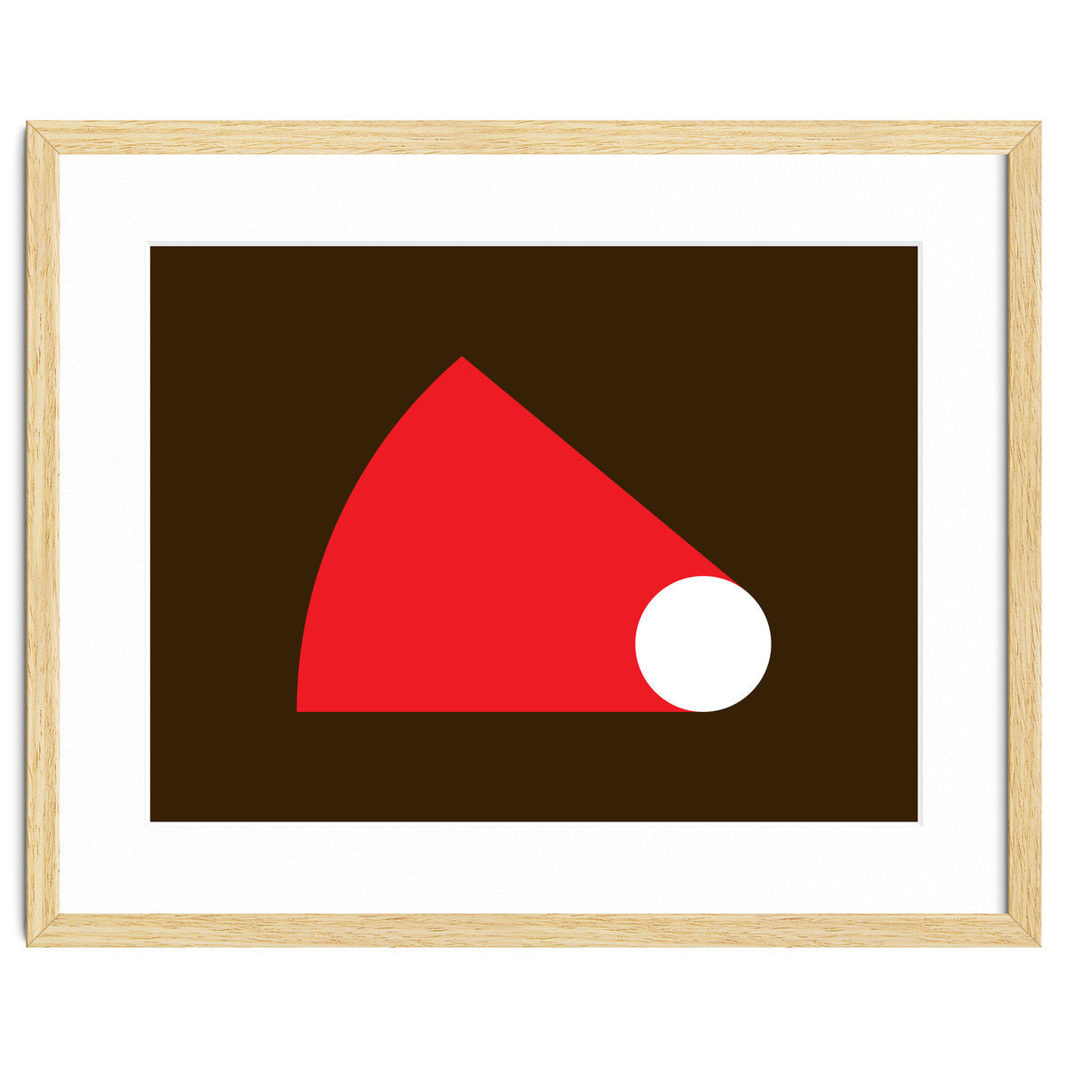 Geometric Shapes No. 51 - red & brown
